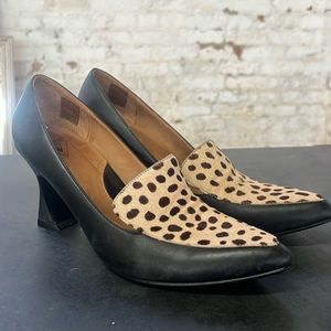 John Fluevog Davis Leopard pump